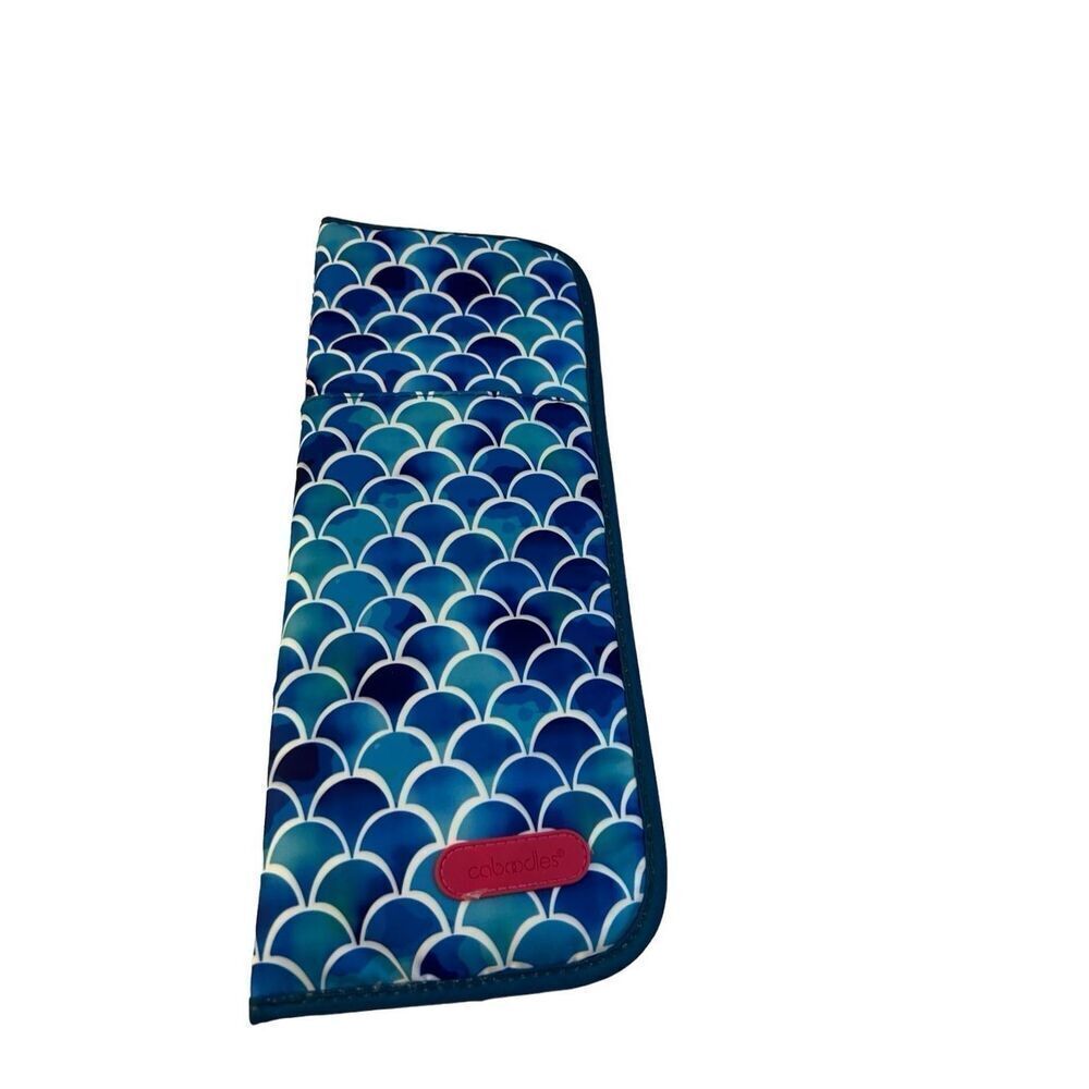 Caboodles travel curling iron‎ holder blue colors 14x5.5"